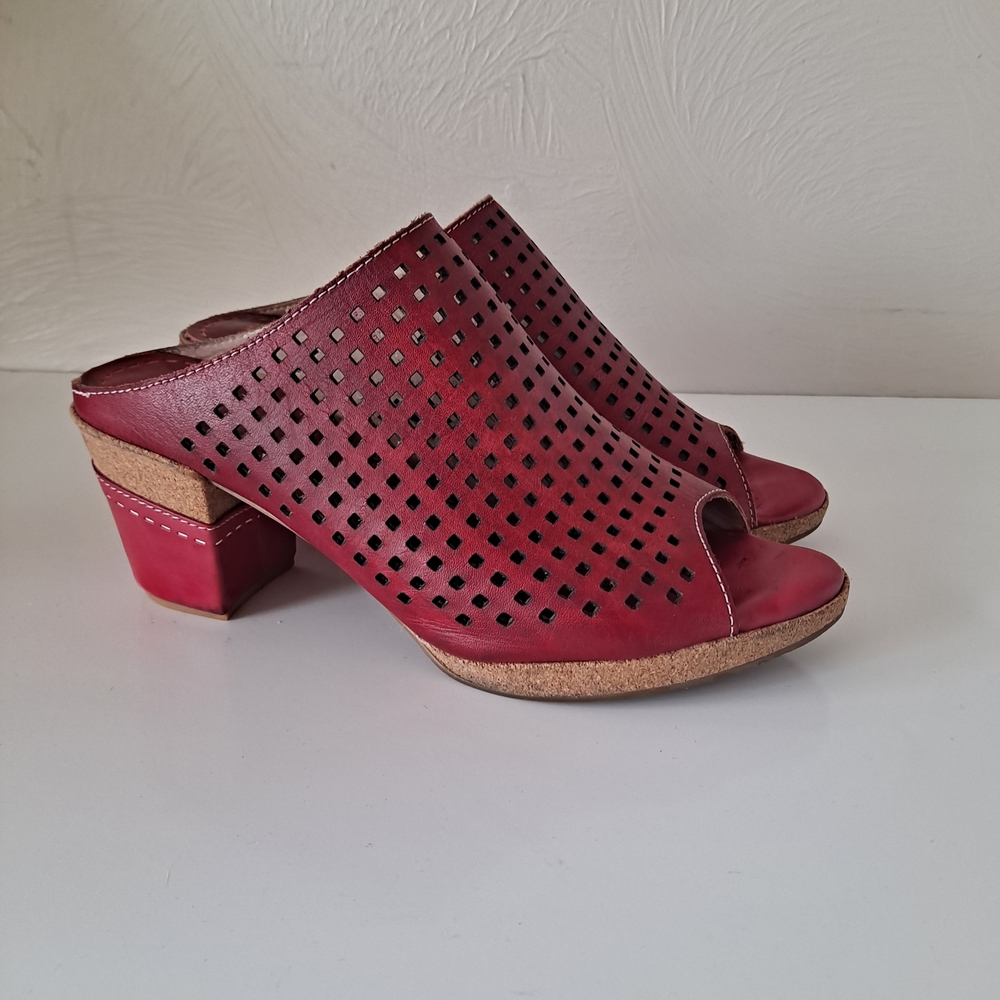 Spring Step L'Artiste Raye Patience Open Toe Clog Size EU40